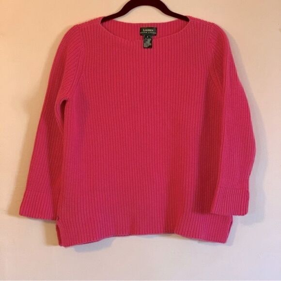 Ralph Lauren Pink Sweater Sz Small Gorgeous - Picture 1 of 5